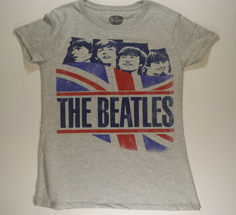Beatles, The - England Flag Band Girlie Shirt