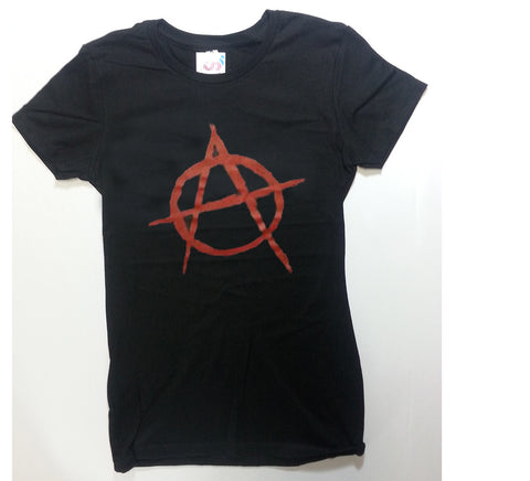 Anarchy - Black Novelty Girlie Shirt