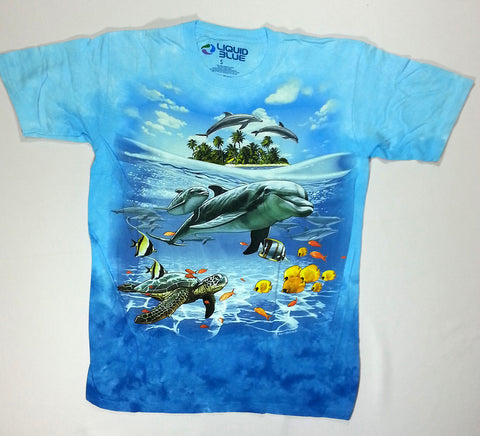 Animals - Dolphin Island Liquid Blue Shirt