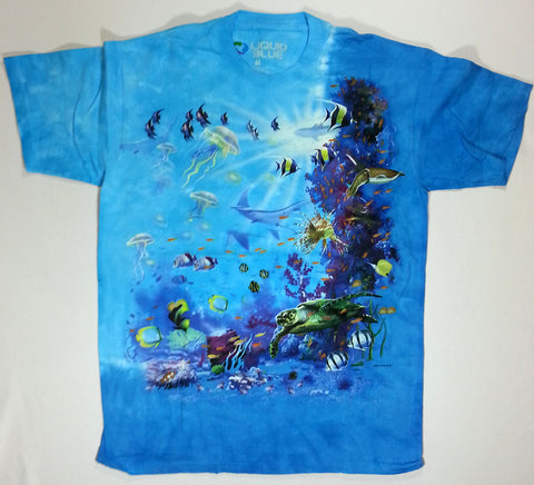 Animals - Tropical Reef and Fish Liquid Blue Shirt
