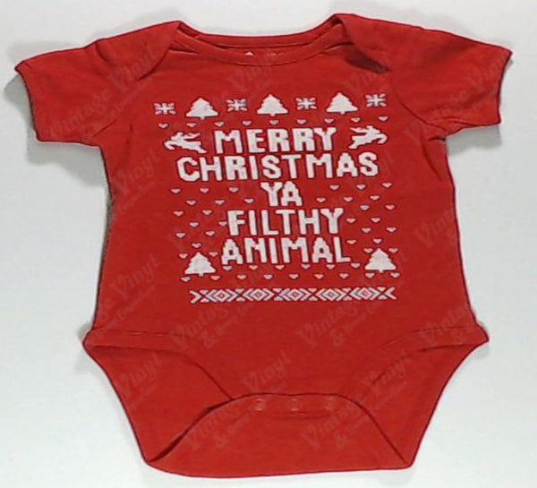 Home Alone Merry Christmas Ya Filthy Animal Baby Onesie Vintage Vinyl Regina