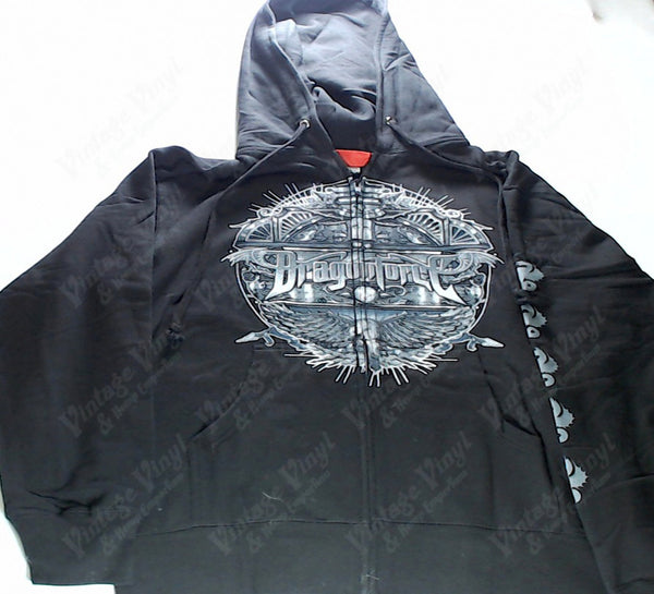 DragonForce Grey Circle Logo Zip Up Hoodie