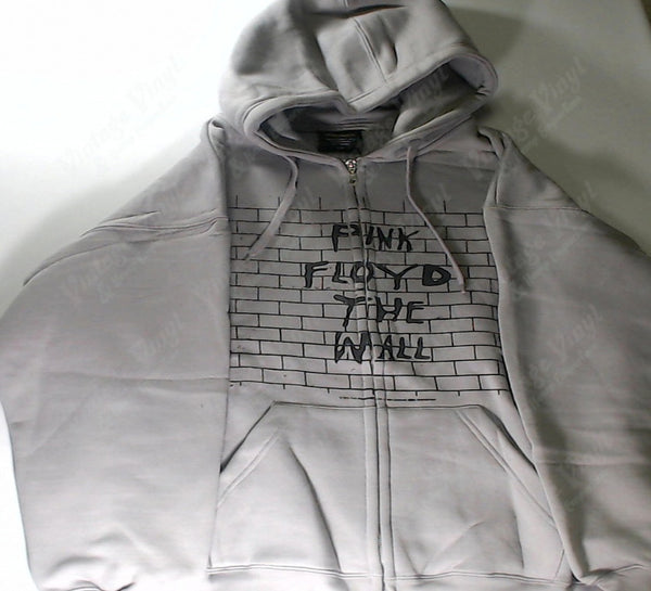 Pink Floyd The Wall Grey Zip Up Hoodie Vintage Vinyl Regina
