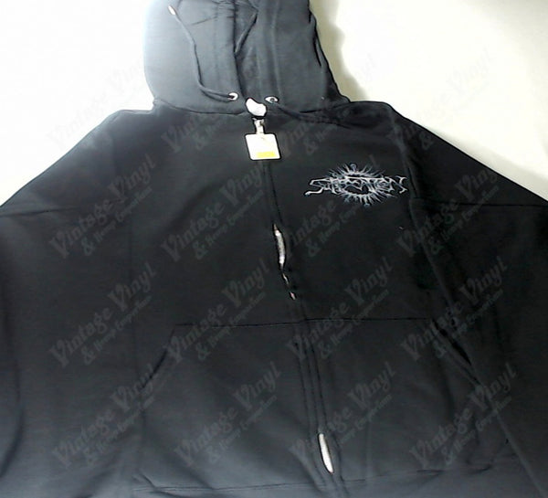 Suffocation Humans On Stakes Circle Logo Zip Up Hoodie Vintage Vinyl Regina