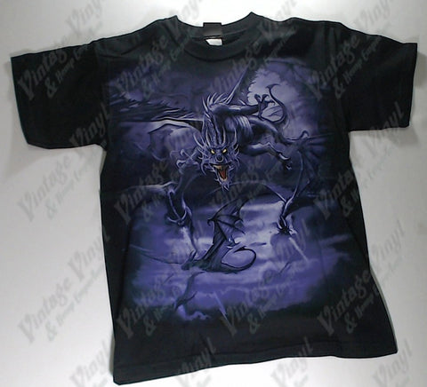 Dark Fantasy - Purple Dragon Liquid Blue Shirt