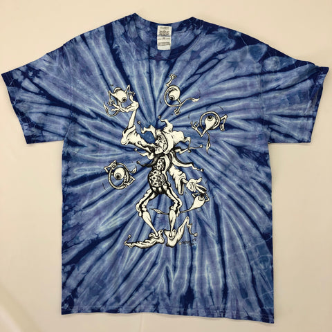 Tie Dye T-Shirt w/ Artwork: Joker Juggler