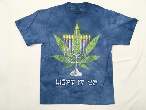 Festive- Lit Hanukkah Novelty Mountain Shirt