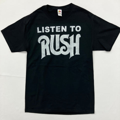 Rush - Listen to Rush Black Shirt