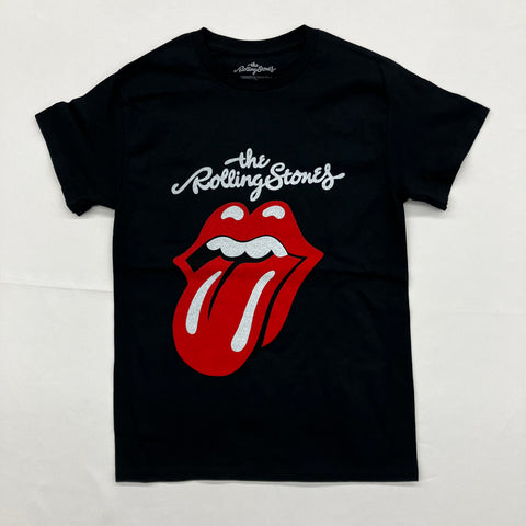 Rolling Stones, The - Cursive Logo Black Shirt
