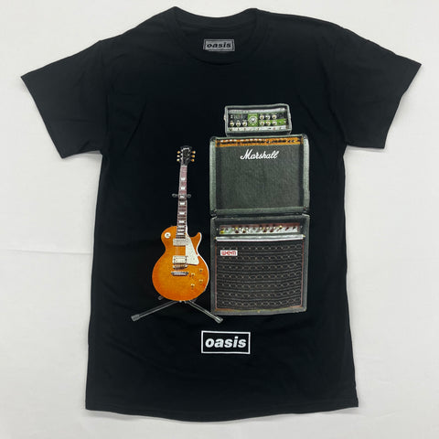 Oasis- Guitar and Amp Black Shirt