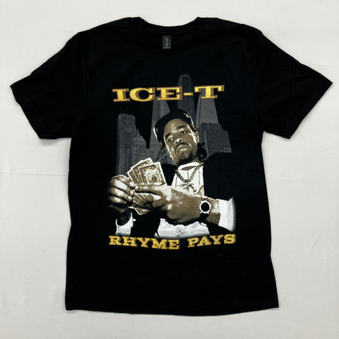 Ice-T- Rhyme Pays Black Shirt