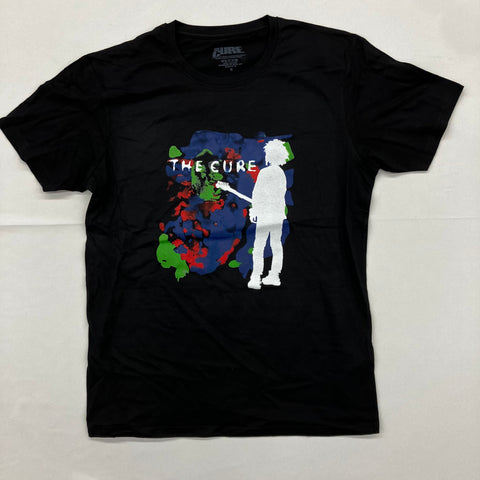 Cure, The - Outline Black Shirt