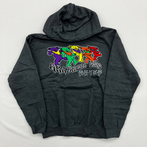 Grateful Dead - Dancing Bears Grey Liquid Blue Hoodie