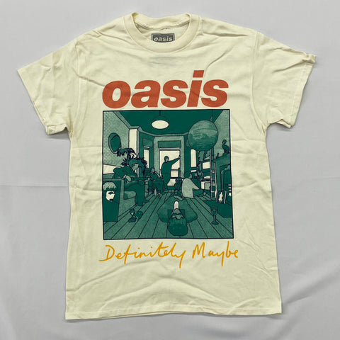 Oasis- Definitely Maybe Yellow Cream Shirt
