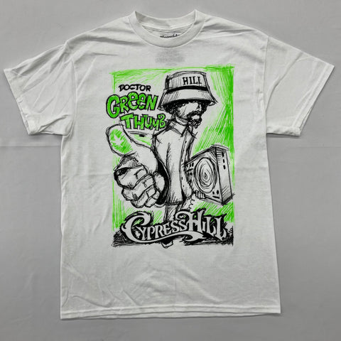 Cypress Hill - Dr Green Thumb White Shirt