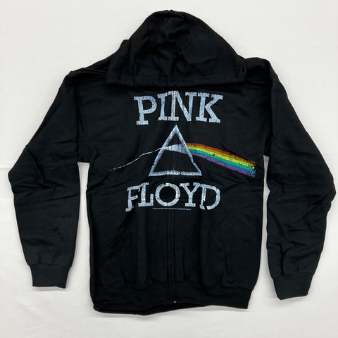 Pink Floyd - Dark Side Stencil Black Liquid Blue Zip-Up Hoodie