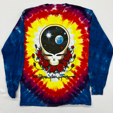 Grateful Dead - Space Your Face Long Sleeve Liquid Blue Shirt