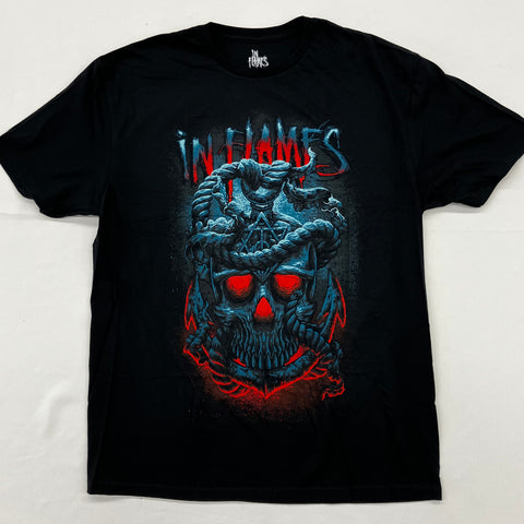 In Flames - Blue Anchor Black Shirt