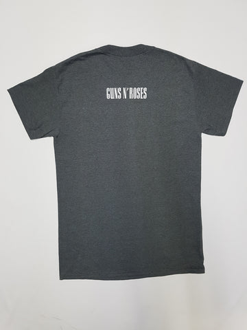 Guns N' Roses - Grey or Black Distressed Band Members with Logo Shirt
