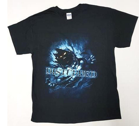 Disturbed - Blue Burning Face Mascot Shirt