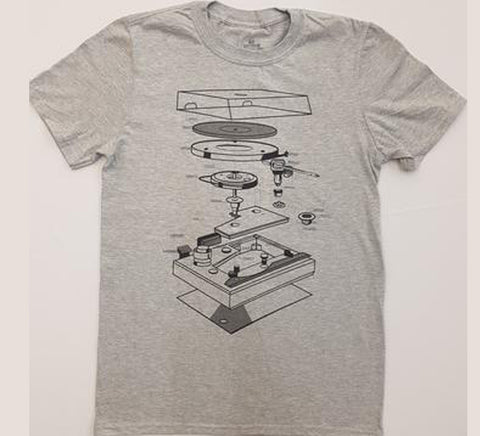 Turntable Schematic- Grey Novelty Shirt