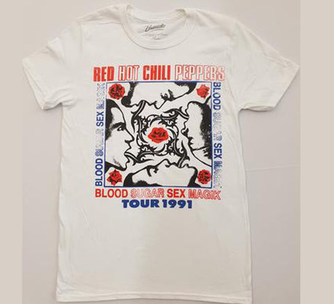 Red Hot Chili Peppers - Blood Sugar Sex Magik Tour White Shirt