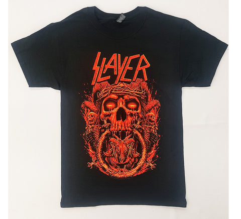 Slayer - Horned Skull Eating Demon Shirt
