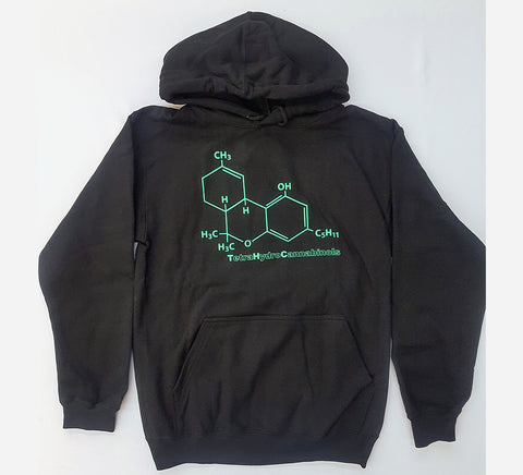 THC - Molecule Black Hoodie