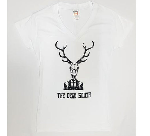 Dead South, The - Deer Skull Guy White Girlie Shirt