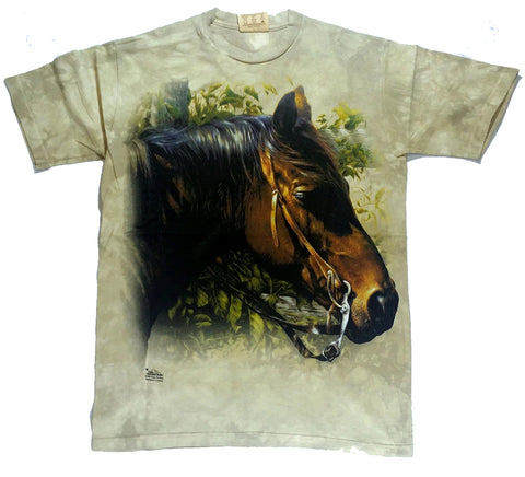 Horses - Horse Head With Reigns Mountain Shirt
