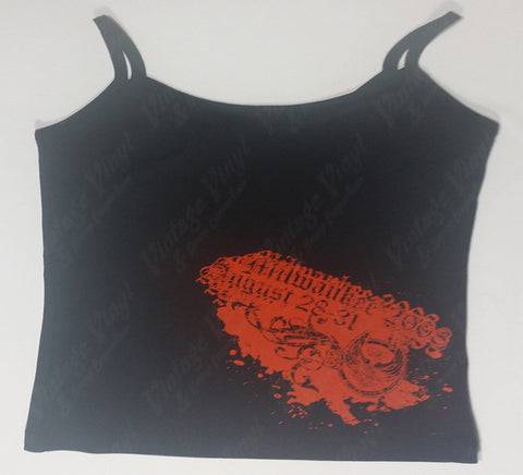 Harley Davidson - Orange Print Womens Tank Top Girlie Shirt