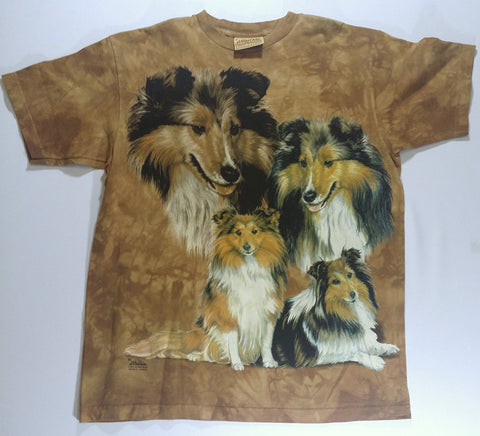 Dogs - Four Shelties Mountain Shirt
