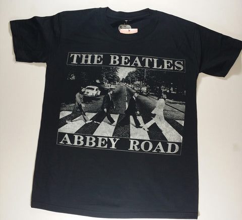 Beatles, The - Black and White Abbey Road Shirt