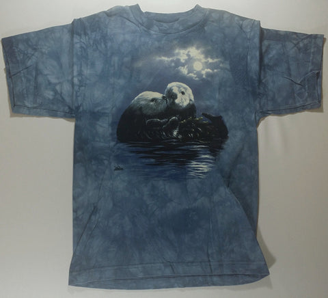 Otters - Cuddling Otters Youth Mountain Shirt