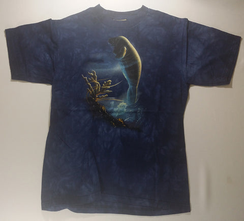 Manatees - Floating Over Coral Youth Mountain Shirt