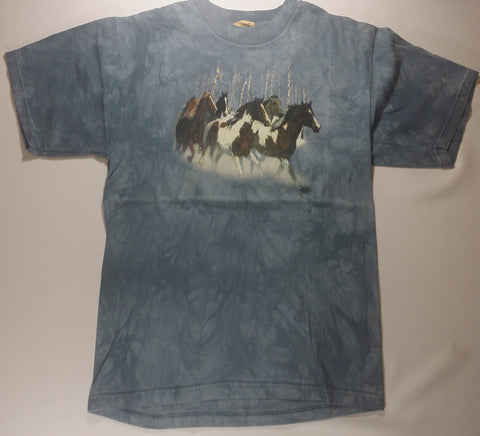 Horses - Snowy Stampede Youth Mountain Shirt
