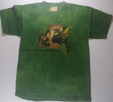 Frogs - Yellow-Eyed Frog On Leaf Youth Mountain Shirt