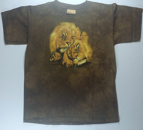 Cats - Lion Snuggle Youth Mountain Shirt