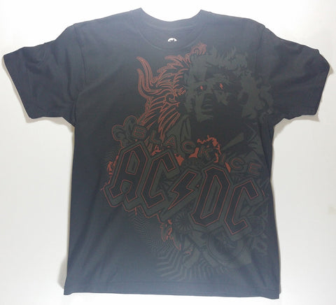 AC/DC - Black Ice (Angus) Liquid Blue Shirt