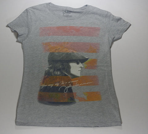 Lennon, John - Striped Portrait Girlie Shirt