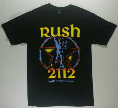 Rush - 2112 40th Anniversary Yellow Logo Shirt