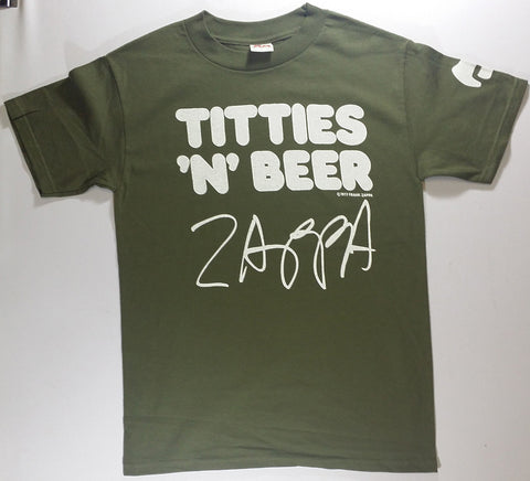 Zappa, Frank - Titties 'N' Beer Green Shirt