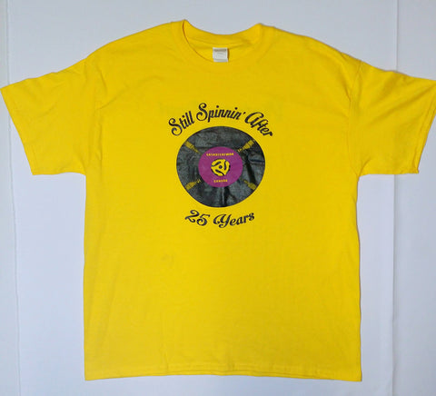 Vintage Vinyl - Still Spinnin' After 25 Years Yellow Shirt