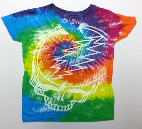 Grateful Dead - Spiral Steal Your Face Girlie Shirt