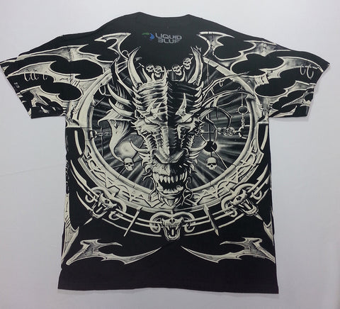 Dark Fantasy - Dragon Catcher All-Over Print Liquid Blue Shirt