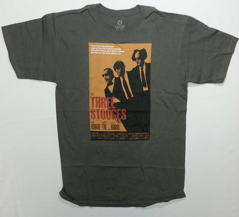 Three Stooges, The - Reservoir Dogs Grey Liquid Blue Shirt