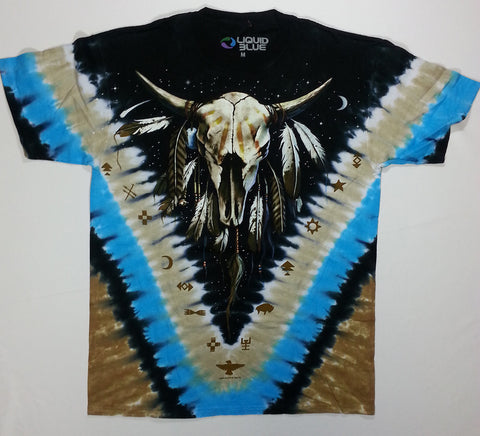 Animals - Buffalo Skull V Liquid Blue Shirt