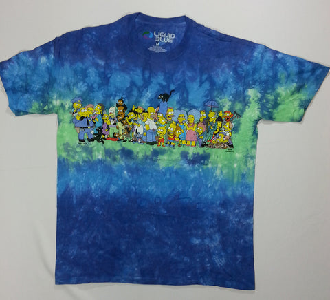 Simpsons, The - The Cast Liquid Blue Shirt