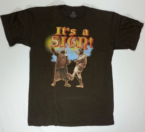 Monty Python – It’s a Sign! Brown Liquid Blue Shirt