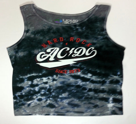 AC/DC - Hard Rock Since '73 Grey Sleeveless Liquid Blue Shirt